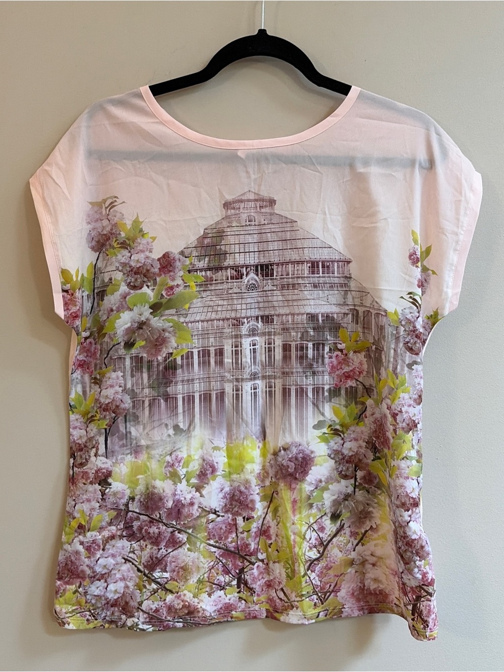Ted Baker Taylour Window Blossom Graphic T-Shirt Floral Short Sleeve Shirt Top